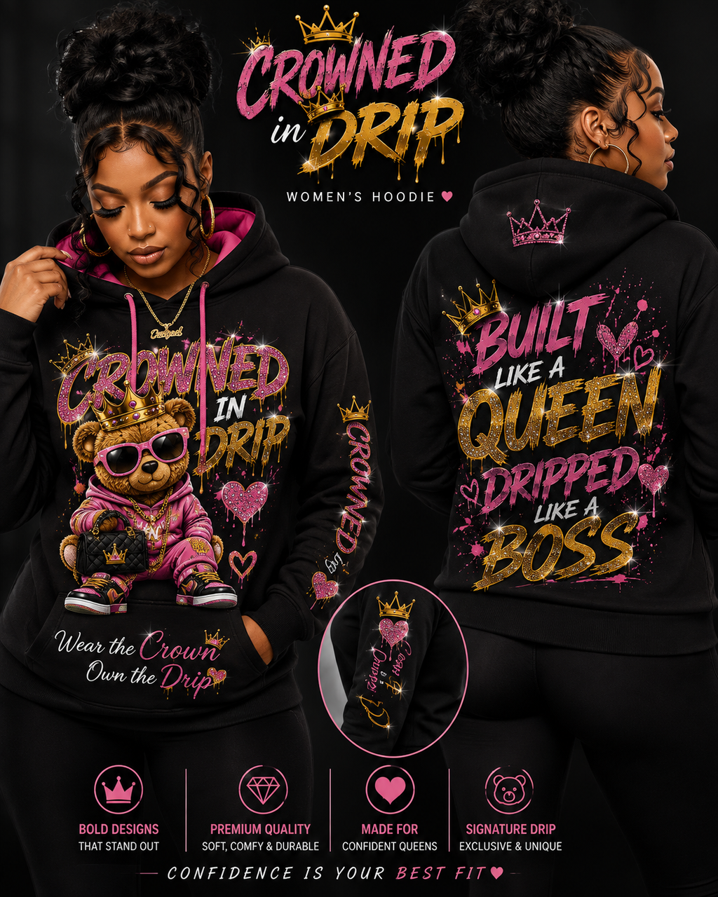 Crowned in Drip Women's Hoodie