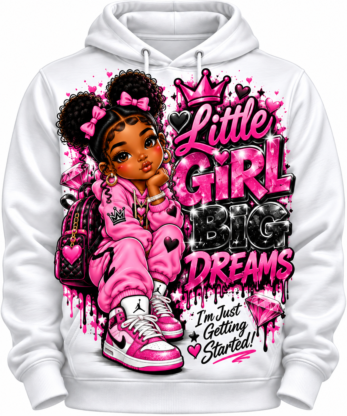 G-Kids Drip Little Girl Hoodie