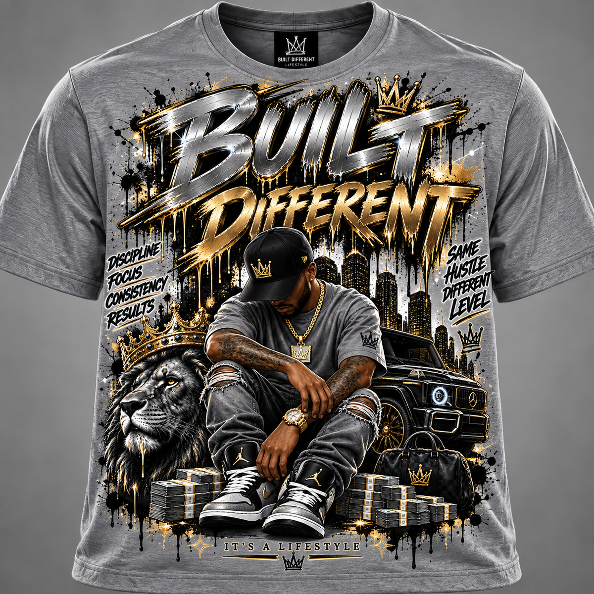 Crowned in Drip Men's Short Sleeve Shirt